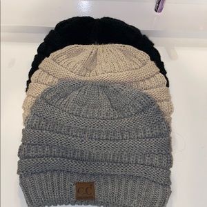 3 C.C beanies